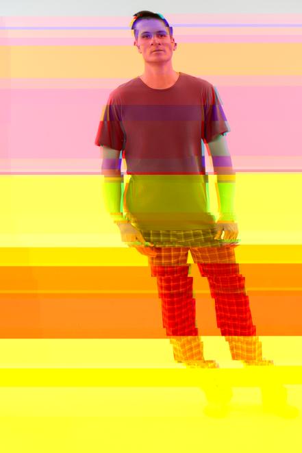 Пижама мужская из футболки с коротким рукавом и брюк из кулирки Генри асфальт макси