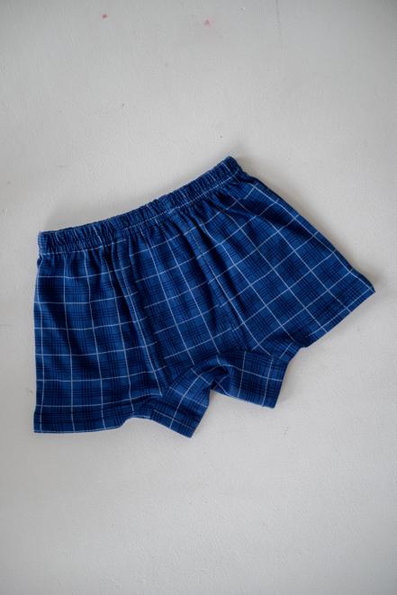 Трусы детские Боксеры синий квадрат