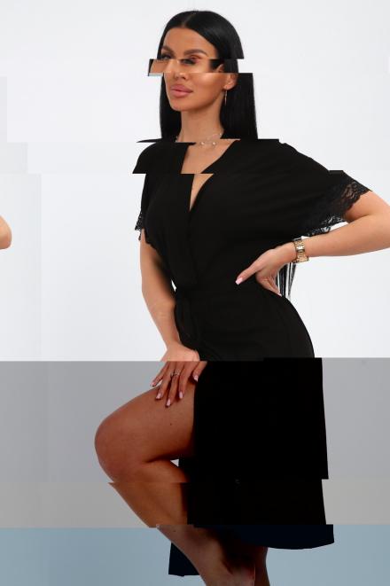 Халат женский из вискозы Венера черный