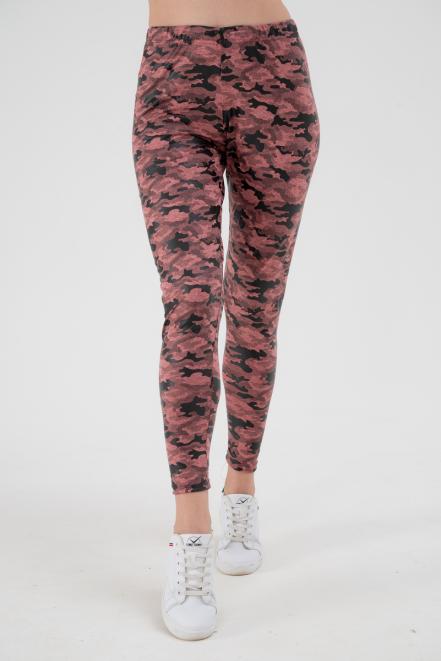 Легинсы женские из вискозы Fitness коралловый макси