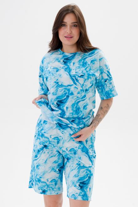 Костюм из кулирки унисекс дым бирюза Костюм из кулирки унисекс дым бирюза