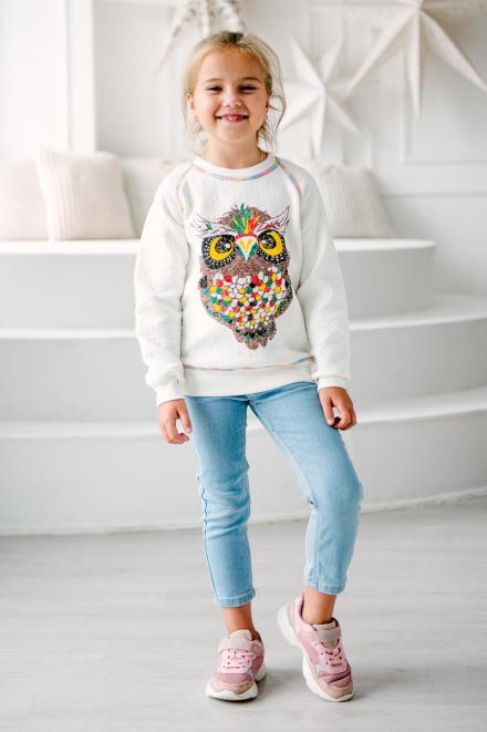 Свитшот детский из капитония Сова