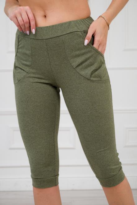 Бермуды женские из кулирки хаки Бермуды женские из кулирки хаки