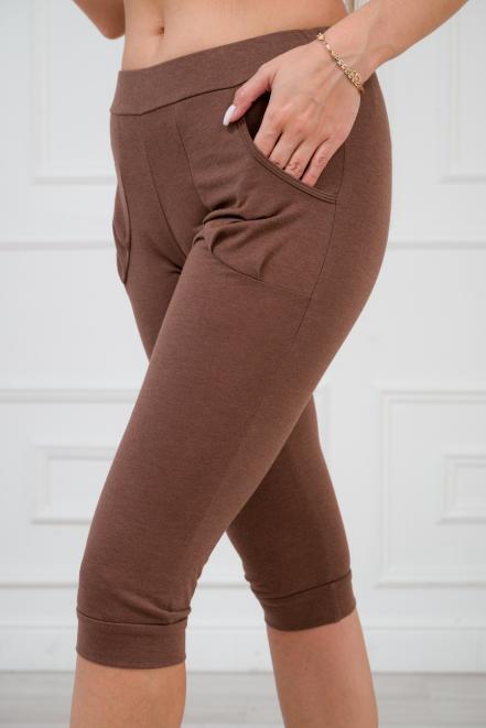 Бермуды женские из кулирки коричневый Бермуды женские из кулирки коричневый