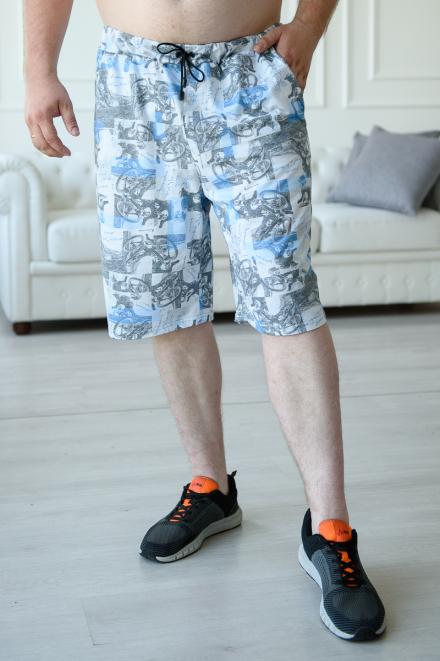 Бриджи мужские из кулирки Сёрфер светло-серый