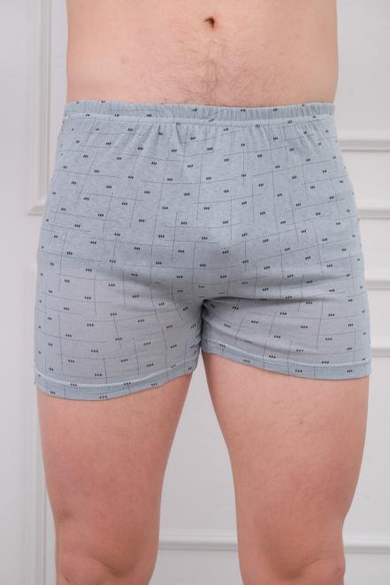 Трусы-боксеры мужские из кулирки Серые
