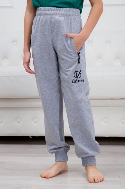 Трико подростковые из футера петля серый меланж