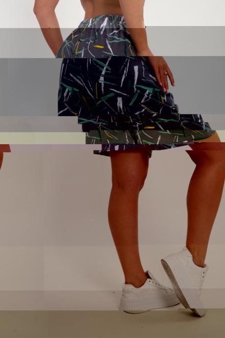 Шорты женские из кулирки Цветник светло-серый