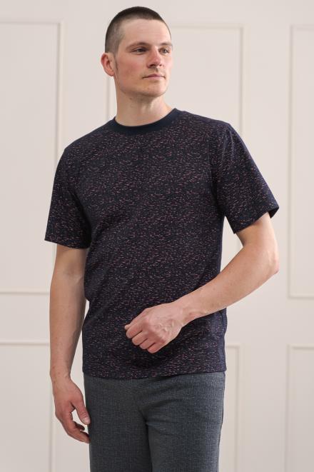 Футболка мужская из плотной кулирки Березка тёмно-синий макси