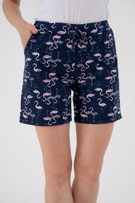 Шорты женские из кулирки Дачница фламинго Шорты женские из кулирки Дачница фламинго