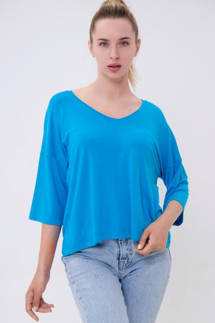 Футболка женская из вискозы Марина бирюза Футболка женская из вискозы Марина бирюза