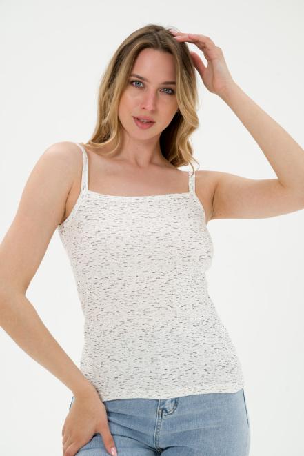 Топ женский из рибаны березка на экрю