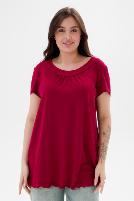 Туника женская из вискозы бордо