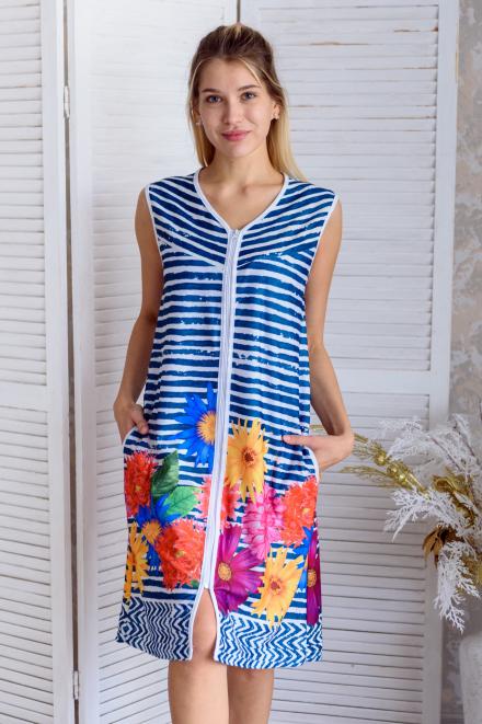 Халат женский из вискозы Есения без рукава Халат женский из вискозы Есения без рукава