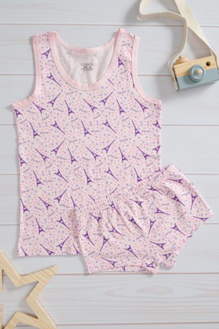 Комплект детский из трусов и майки из кулирки с лайкрой париж