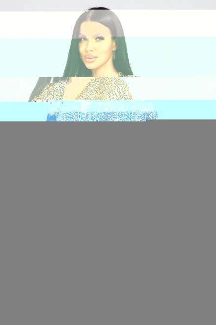 Халат женский из масла Венера гепард макси