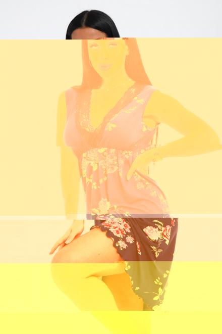 Ночная сорочка женская из вискозы Ева розы макси