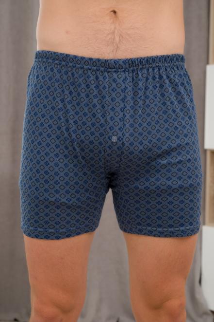 Трусы мужские из кулирки с пуговицами серые макси