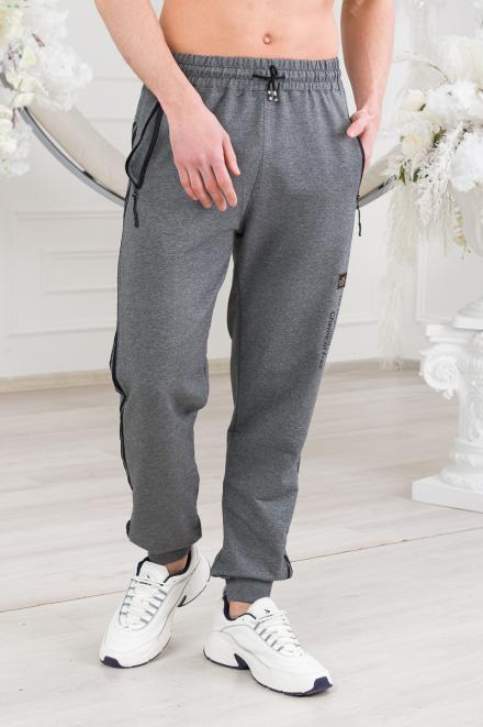 Брюки мужские из футера Джек антрацит