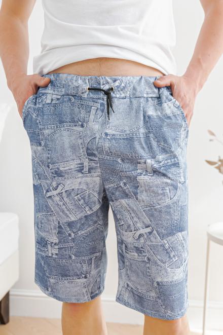 Бриджи мужские из кулирки Сёрфер серый джинс