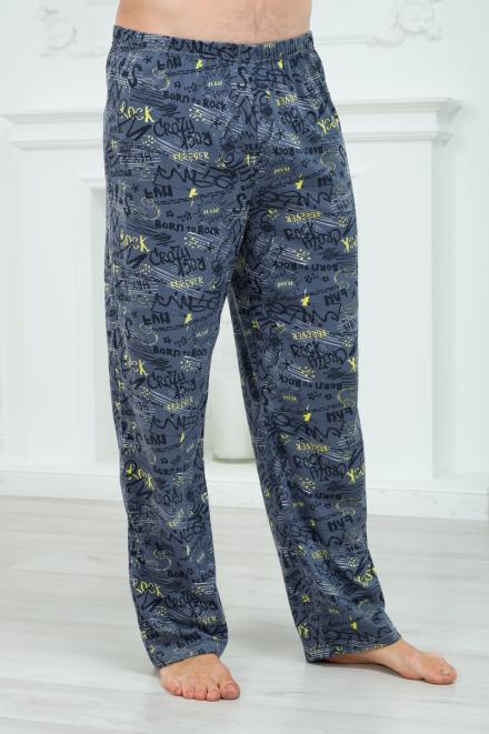 Брюки домашние мужские из кулирки ROCK макси