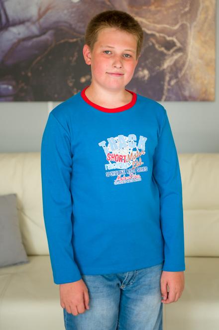 Толстовка детская из интерлока Джимми синий