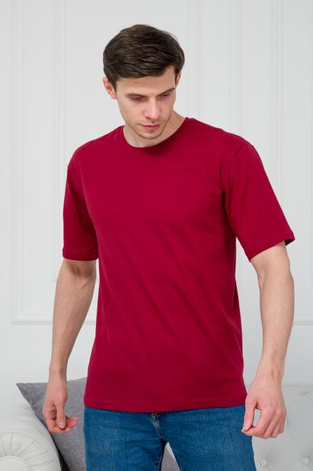 Футболка мужская из облегченной кулирки бордо