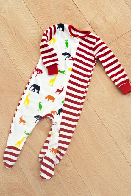 Комбинезон из интерлока Happy Zoo красный