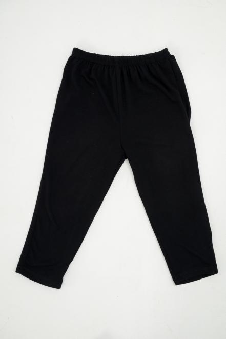 Велосипедки для девочки из кулирки черный