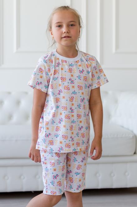 Пижама детская из футболки и бридж из кулирки Лёва
