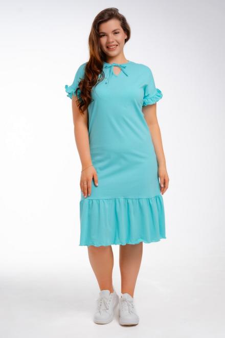 Платье женское из кулирки Чейси 2 ментол Платье женское из кулирки Чейси 2 ментол
