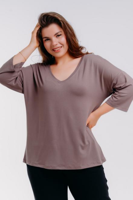 Футболка женская из вискозы Марина кофе