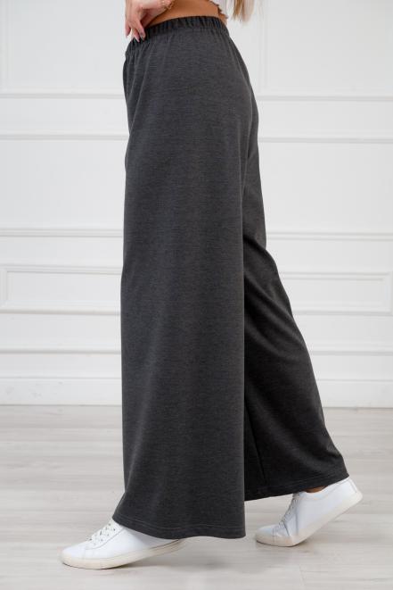 Брюки женские из милано  Палаццо темно-серый