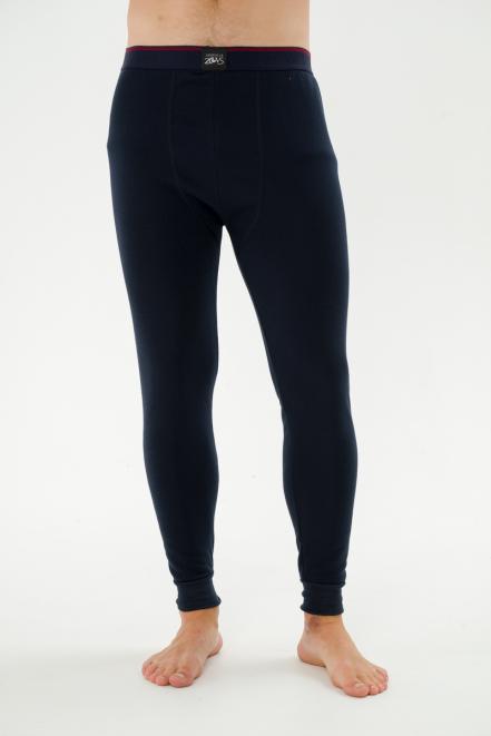 Кальсоны мужские из футера с начесом Zevs темно-синие