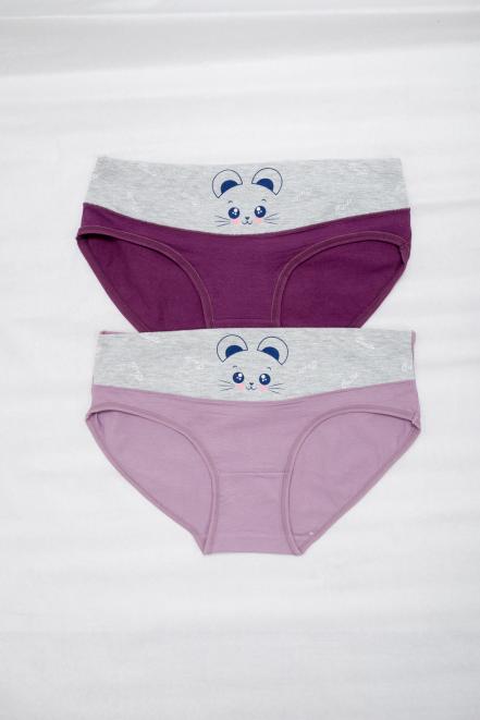 Трусы женские из кулирки Мышка лила Трусы женские из кулирки Мышка лила