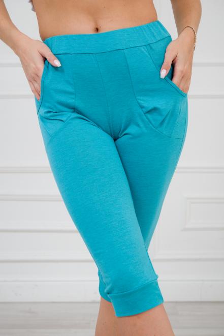 Бермуды женские из кулирки бирюза Бермуды женские из кулирки бирюза
