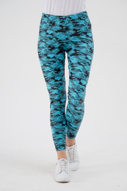 Легинсы женские из вискозы Fitness голубой