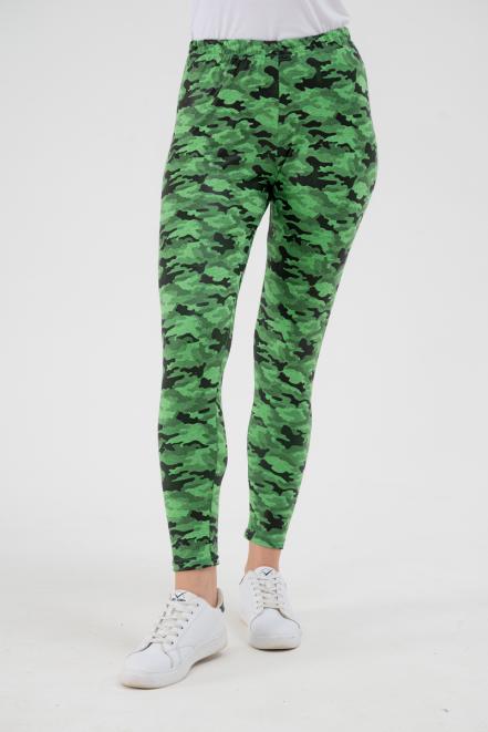 Легинсы женские из вискозы Fitness зеленый макс