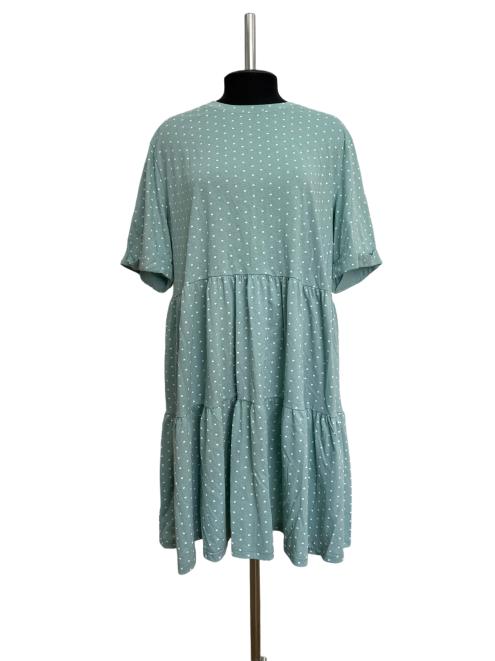 Платье женское из кулирки Бохо зелёный Платье женское из кулирки Бохо зелёный