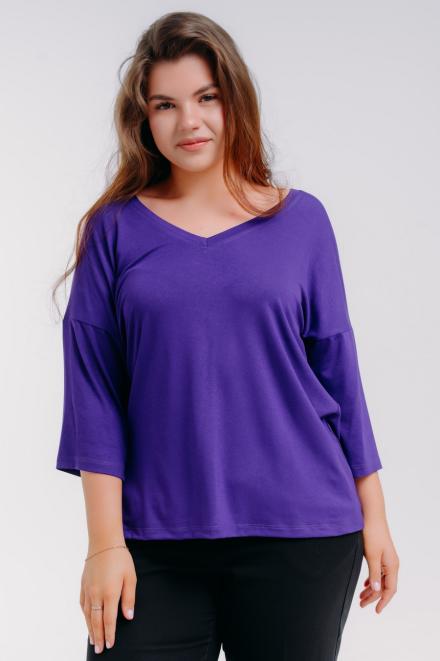 Футболка женская из вискозы Марина сочная ежевика Футболка женская из вискозы Марина сочная ежевика