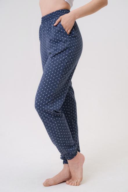 Брюки женские из кулирки на резинке антрацитовый Брюки женские из кулирки на резинке антрацитовый