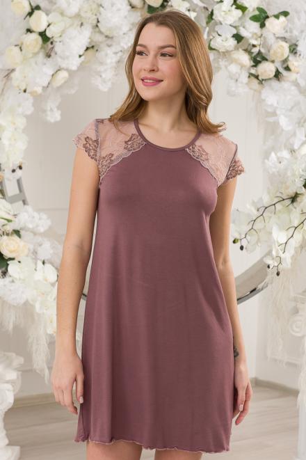 Ночная сорочка из вискозы Тельма капучино Ночная сорочка из вискозы Тельма капучино