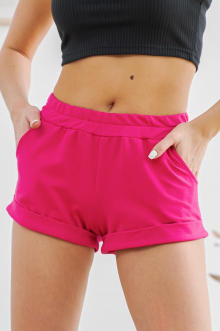 Шорты женские из футера Шарм фуксия Шорты женские из футера Шарм фуксия