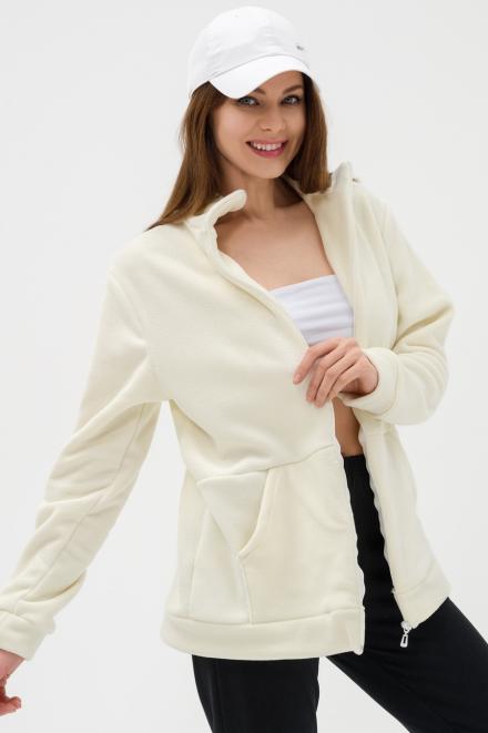 Толстовка женская из флиса Скарлет экрю Толстовка женская из флиса Скарлет экрю