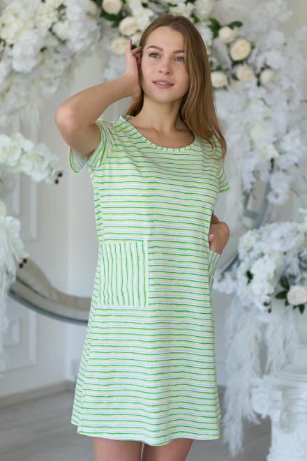 Туника женская из кулирки Руслана ярко-зеленый