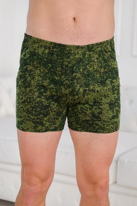 Трусы-боксеры мужские из кулирки камуфляж макс