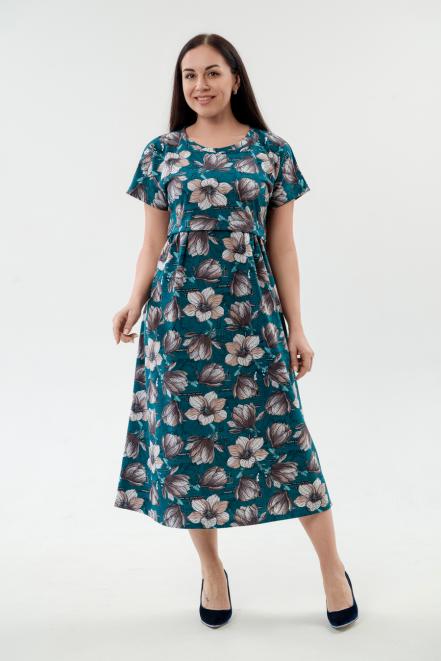 Платье женское из кулирки Миранда изумруд Платье женское из кулирки Миранда изумруд