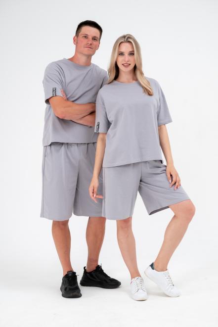 Костюм из футера унисекс серый Костюм из футера унисекс серый