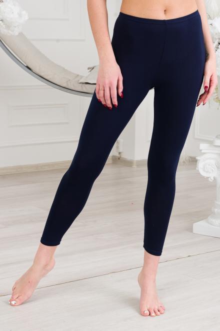 Легинсы женские из вискозы темно-синий