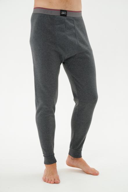 Кальсоны мужские из футера с начесом Zevs серые